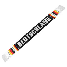 1Écharpefootball Noire Pour Fans De Football, Polyester, Usage En