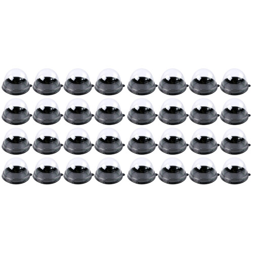 400Pièces Boîtes À En Noir Couvercle Transparent