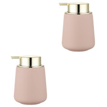 2Pièces Distributeur De Lotion Rose Push Type Réutilisable Pour