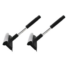4Pièces Raclette Double-Face Pour , Manche Antidérapant Noir