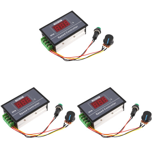 3Pièces Régulateur Pwm Vert Pour Dc Réglable À Variable