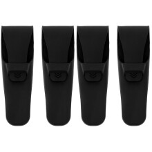 4Pièces Boîte Protection Rasoir Silicone Noire Portable