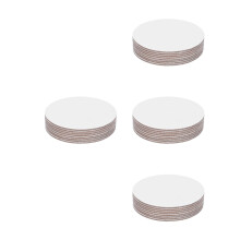 32Pièces Toile Ronde Blanche Pour Peinture, Durable Polyvalente