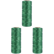 3Rouleaux Corde Verte Pour Décorations DIY Mode