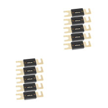 10Pièces Fusibles Auto Anl Plaqué Or Pour Circuits Audio Noir