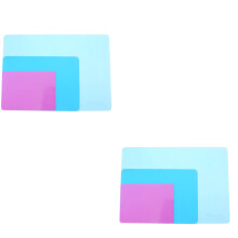 4Pièces Tapis Silicone Résistant Couleurs Variées Pour Projets DIY