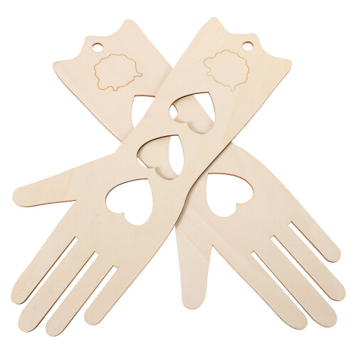 1Paire En Bois Pour Tricotage De Beige Résistant