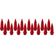 16Pièces Caps Valve Pneu Aluminium Rouge Accessoires Auto Polyvalents