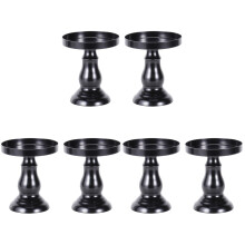 6Pièces Support Gâteau Noir Dessert Mariage Banquets