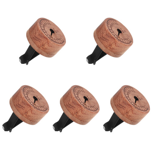 5Pièces Décor Clips Ventilation Bois Alu Parfum Diffuseur Clip