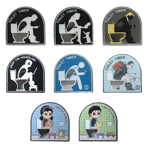 Bathroom Hourglass Timer with Man Design 2
