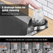 Glass Rinser for Kitchen Sink High Pressure Cup Washer for Sink Auto Kitchen Sink Glass Rinser Faucet Bottle Cleaner