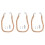 3Pièces Porte-Serviettes Mural Khaki Déco Maison 4