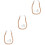 3Pièces Porte-Serviettes Mural Khaki Déco Maison 5