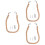 3Pièces Porte-Serviettes Mural Khaki Déco Maison 6