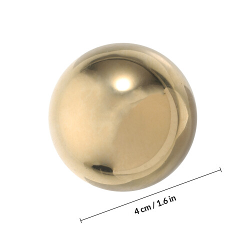 2Pièces Boules D'exercice Main En Laiton Décoratives Solides 1