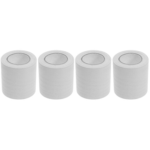 4Rouleaux Moulures PVC Blanches Souples Auto-Adhésives Pour 1