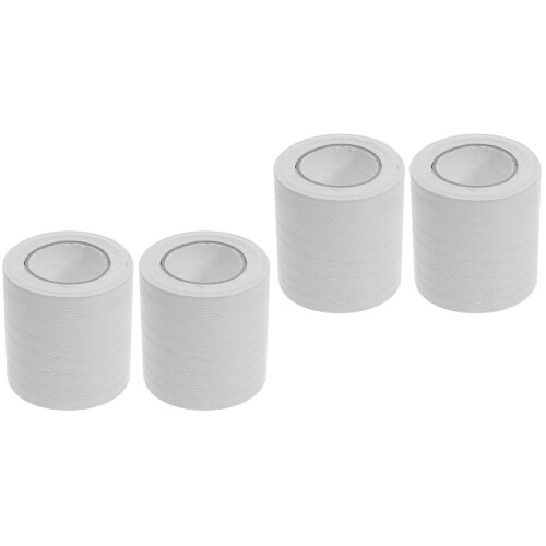 4Rouleaux Moulures PVC Blanches Souples Auto-Adhésives Pour 2