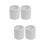 4Rouleaux Moulures PVC Blanches Souples Auto-Adhésives Pour 6
