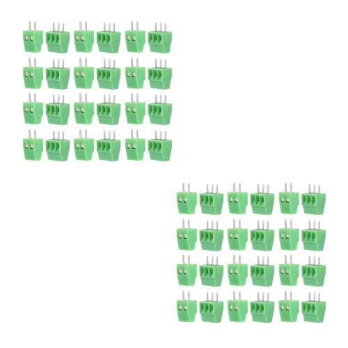 100Pièces Connecteur Terminal Vert Cpv+ Cuivre Pour Électronique 1