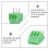 100Pièces Connecteur Terminal Vert Cpv+ Cuivre Pour Électronique 8