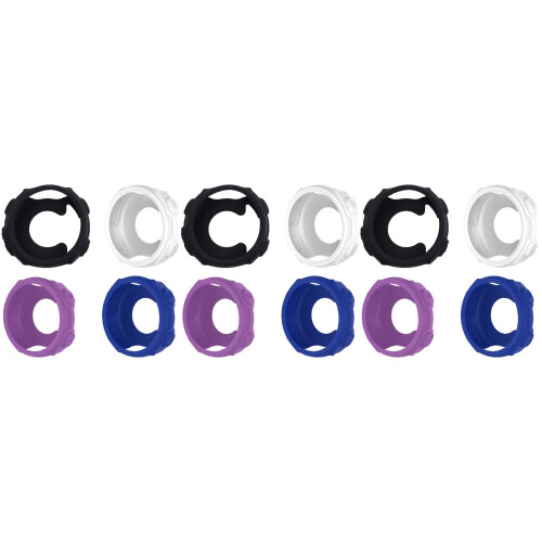 12Pièces Silicone Montre Protectrice Couleurs Variées 2