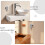 2Pièces Accessoires Robinet Inox Argent Anti- Machine À 5