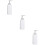 3Pièces Bouteilles Cubiques Blanches Cosmétiques Durables Pour Lotion 2