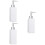 3Pièces Bouteilles Cubiques Blanches Cosmétiques Durables Pour Lotion 3
