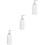 3Pièces Bouteilles Cubiques Blanches Cosmétiques Durables Pour Lotion 5