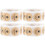 4Rouleaux Stickers Autoadhésifs Kraft Khaki Pour Cadeaux 3