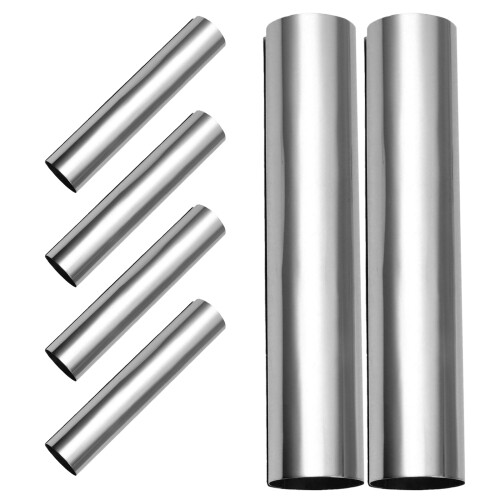 24Pièces Moulés À Cannoli Acier Inoxydable Cones À Argent 1
