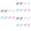 24Pièces Cake Toppers Licorne Créatifs Multicolores Pour Décor 6