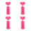 4Pièces Support Lollipops Rose Réglable Pour Événements Festifs 4