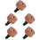 5Pièces Décor Clips Ventilation Bois Alu Parfum Diffuseur Clip 5