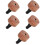 5Pièces Décor Clips Ventilation Bois Alu Parfum Diffuseur Clip 6