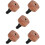 5Pièces Décor Clips Ventilation Bois Alu Parfum Diffuseur Clip 7