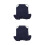 2Pièces Tablier Poule En Denim Bleu Protection Pour Poulets 4