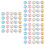 150Pièces Mini Brads Alliage Couleurs Assorties Pour Scrapbooking 8