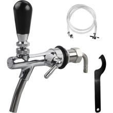 Adjustable Beer Tap - Includes Beer Hose and Accessories, G5/8" Thread -Dispensing Tap for Beer & Beverages,Flow Control