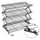 4-Tier Upgraded Foldable Cooling Rack Stackable Roasting Cooking Drying Wire Cooling Rack for Cookies Baking 4