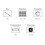 0.85inch LCD ScreenKey, IPS Panel, 128 X 128 Resolution, 65K Color, SPI Communication Interface, ST7735 Driver Black 2