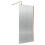 Balterley Balterley Fluted Wetroom Screen with Support Bar, 1000mm, Brushed Bronze 1