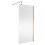 Balterley Balterley Wetroom Screen with Support Bar, 1000mm, Brushed Bronze 1