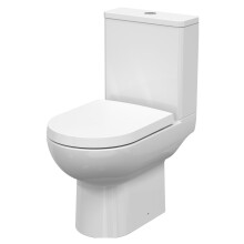 Morridge Contemporary Round Compact Rimless Toilet Pan and Cistern - 800 x 375 x 620mm