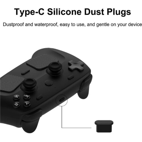 Steam Controller 2 12-in-1 Protective Set Silicone Joystick Caps Protective Stickers Dust Plugs