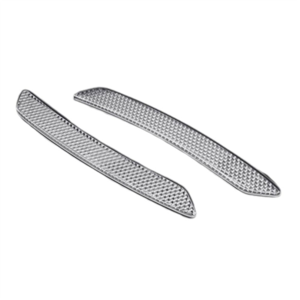 2Pc Car Wheel Eyebrow Reflective Sticker Trim Universal Reflector Strip-Safety Warning Tape Dark 6442500728161