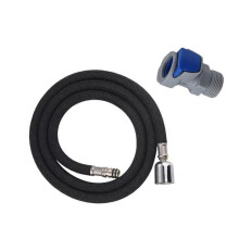 Kitchen Sink Pull Down Faucet Hose Replacement, 59 Inch Black Nylon Pull Out Hose for Kitchen Faucet