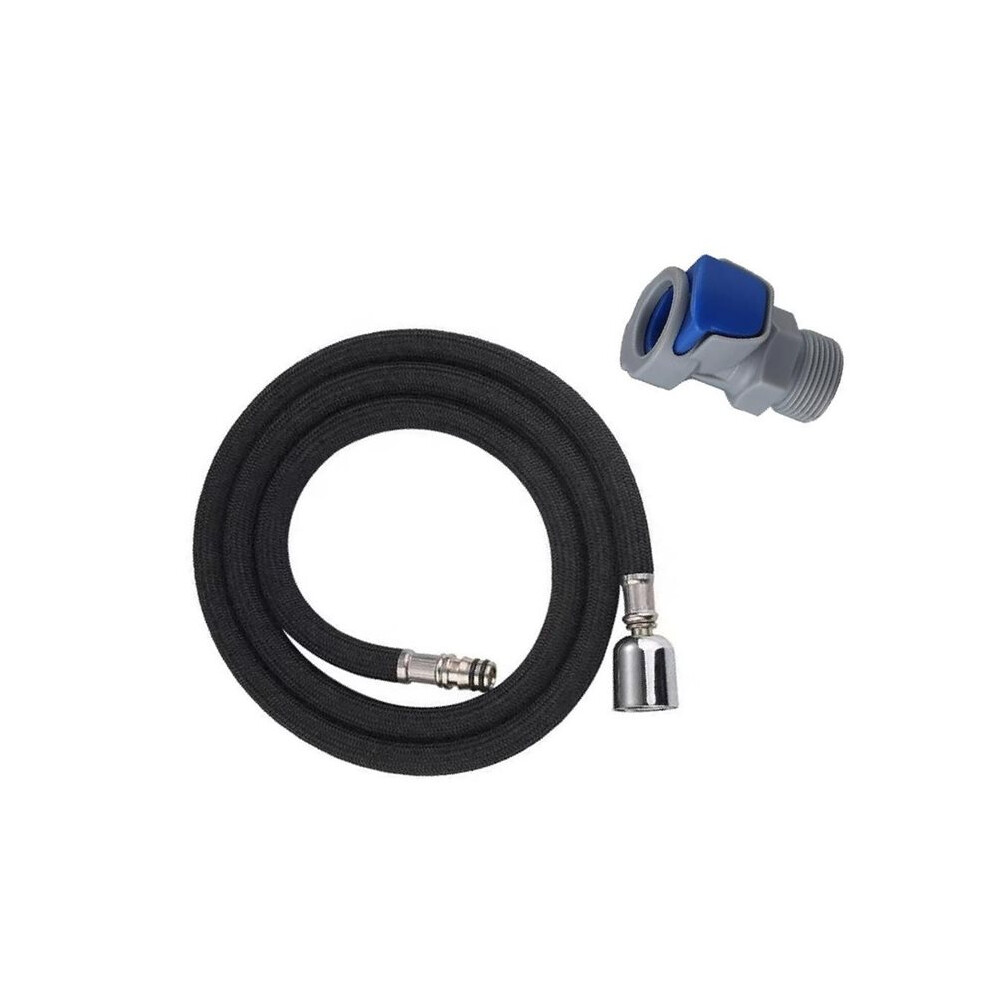 Kitchen Sink Pull Down Faucet Hose Replacement, 59 Inch Black Nylon Pull Out Hose For Kitchen Faucet 6031940169667