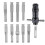 10 in 1 Interchangeable Tubular Lock Pick Set Professional Locksmith Tools for Auto Lock Repair Unlocking Device 1
